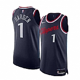 Men's Los Angeles Clippers #1 James Harden Navy 2024-25 Icon Edition Stitched Jersey Dzhi,baseball caps,new era cap wholesale,wholesale hats
